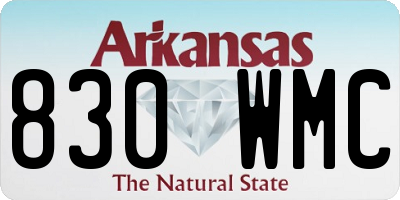 AR license plate 830WMC