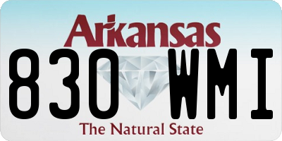 AR license plate 830WMI
