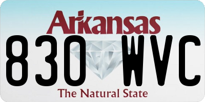 AR license plate 830WVC