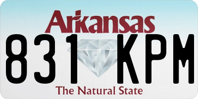 AR license plate 831KPM