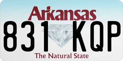 AR license plate 831KQP