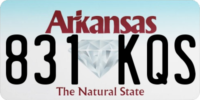 AR license plate 831KQS