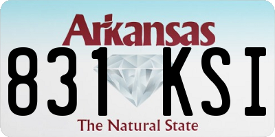 AR license plate 831KSI