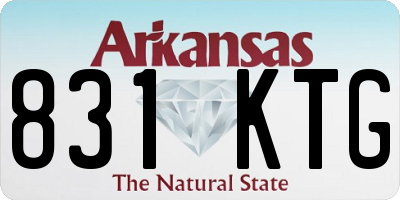 AR license plate 831KTG
