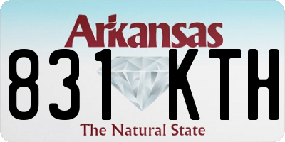 AR license plate 831KTH