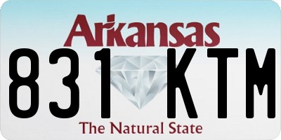 AR license plate 831KTM