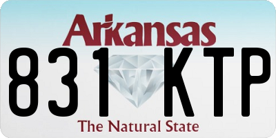 AR license plate 831KTP