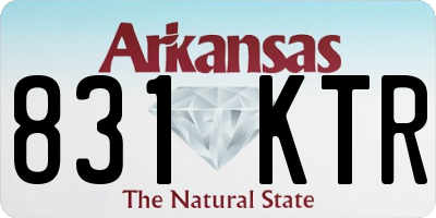 AR license plate 831KTR