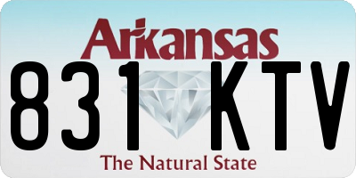 AR license plate 831KTV