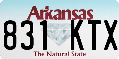 AR license plate 831KTX