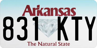 AR license plate 831KTY