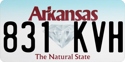 AR license plate 831KVH