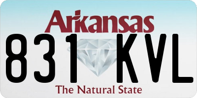 AR license plate 831KVL