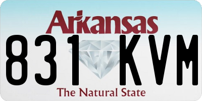 AR license plate 831KVM