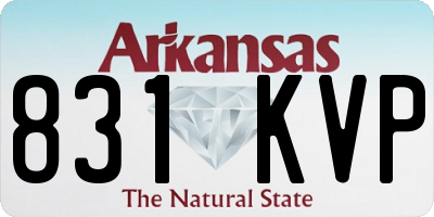 AR license plate 831KVP