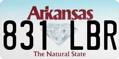 AR license plate 831LBR