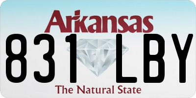 AR license plate 831LBY