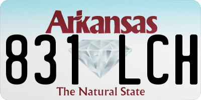 AR license plate 831LCH
