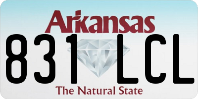 AR license plate 831LCL