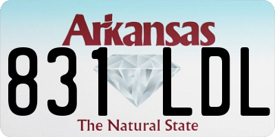 AR license plate 831LDL