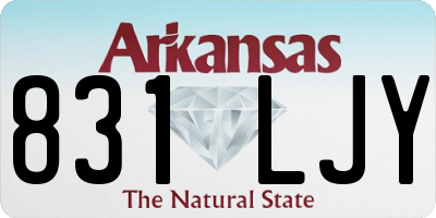 AR license plate 831LJY