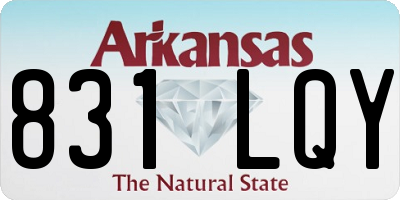 AR license plate 831LQY