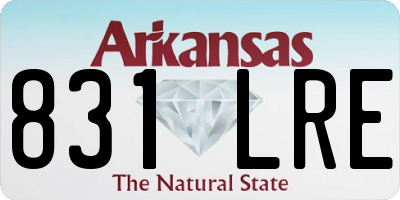 AR license plate 831LRE