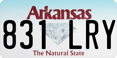 AR license plate 831LRY