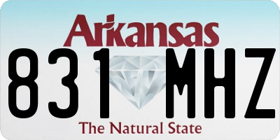 AR license plate 831MHZ