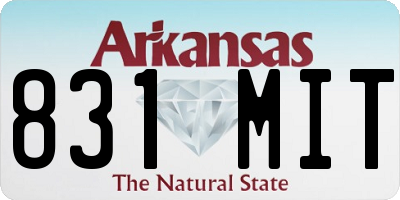 AR license plate 831MIT