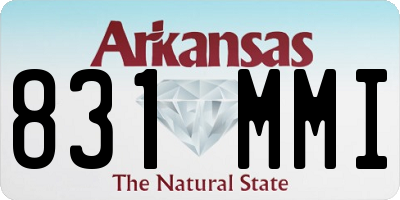 AR license plate 831MMI