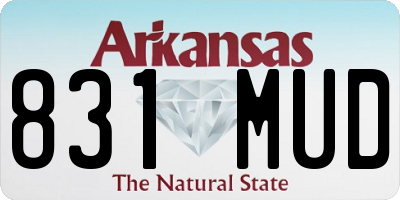 AR license plate 831MUD