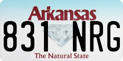 AR license plate 831NRG