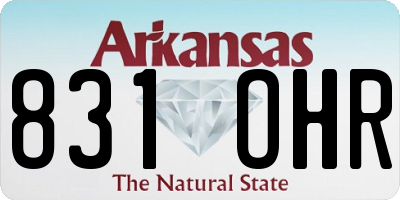 AR license plate 831OHR