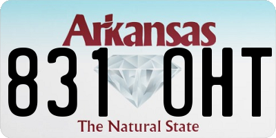 AR license plate 831OHT