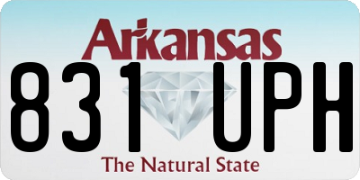 AR license plate 831UPH