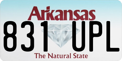 AR license plate 831UPL