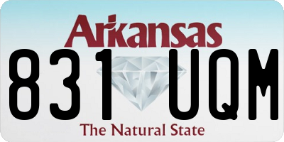 AR license plate 831UQM