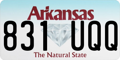 AR license plate 831UQQ