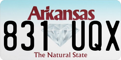 AR license plate 831UQX