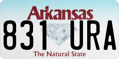 AR license plate 831URA