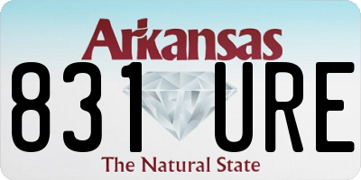 AR license plate 831URE