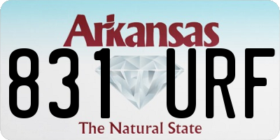 AR license plate 831URF