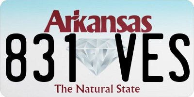 AR license plate 831VES