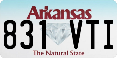 AR license plate 831VTI