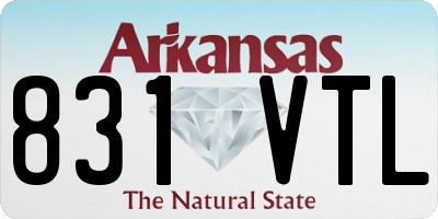 AR license plate 831VTL