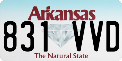 AR license plate 831VVD