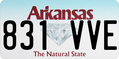 AR license plate 831VVE