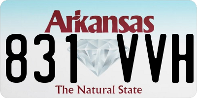 AR license plate 831VVH