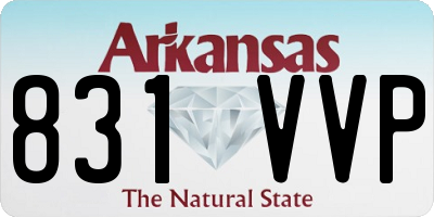 AR license plate 831VVP